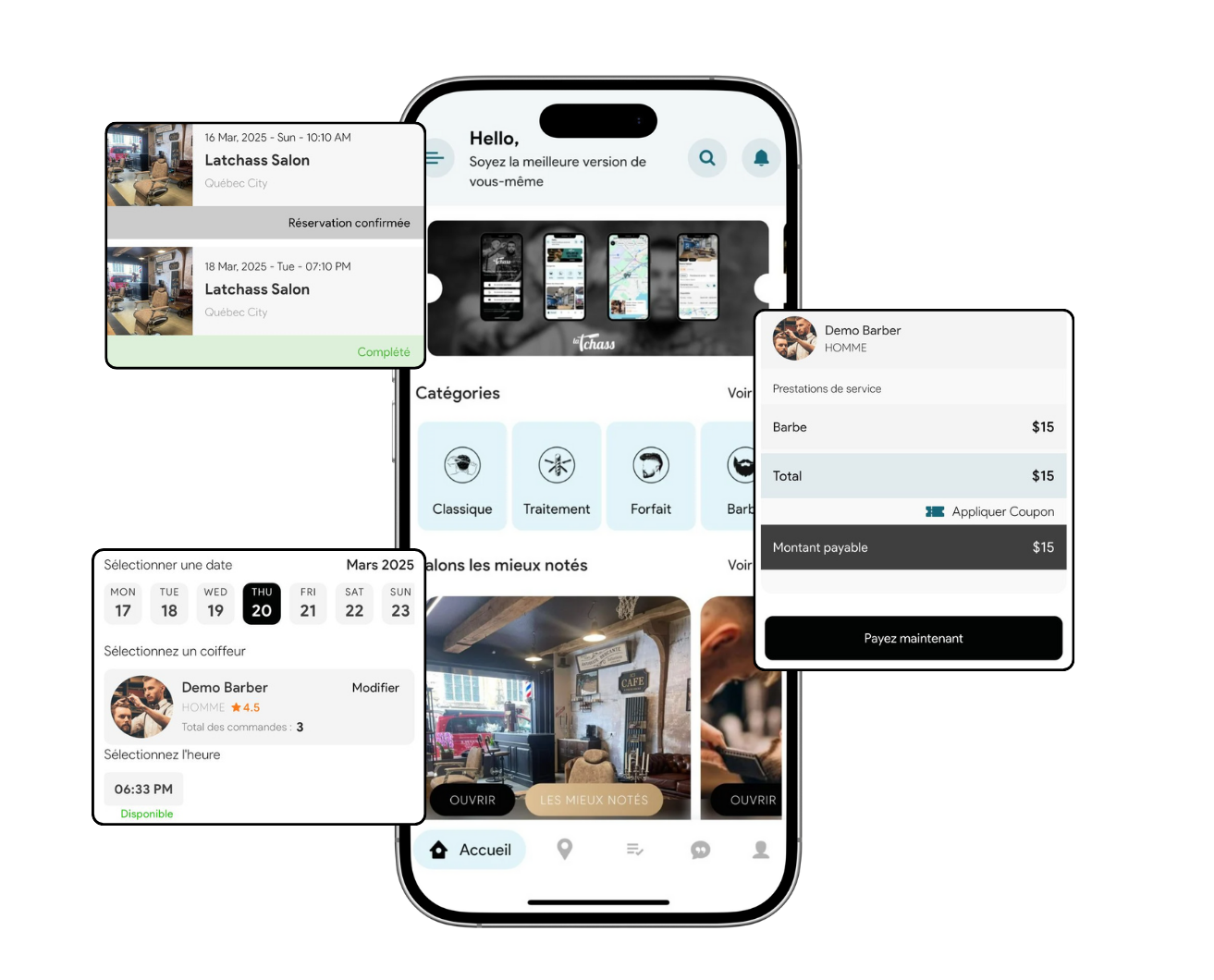 Application mobile Latchass interface
