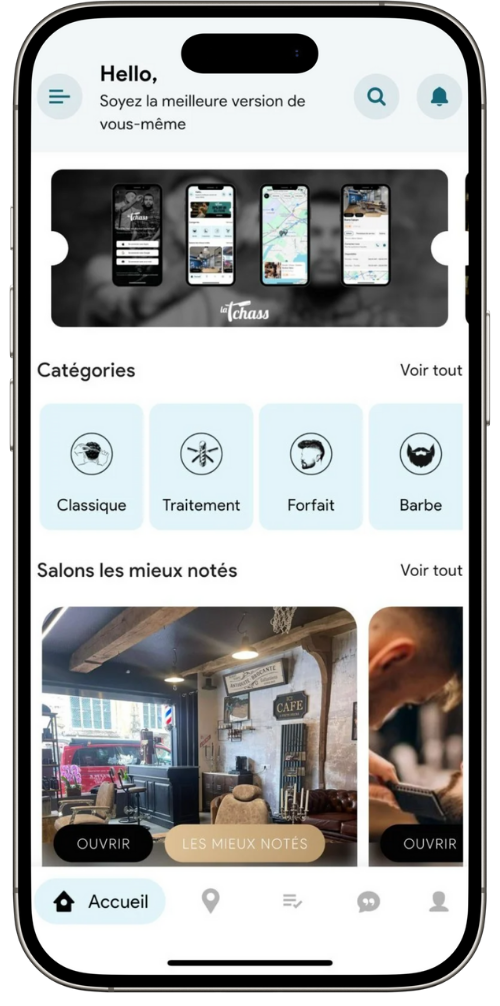 Fonctionnalités application Latchass