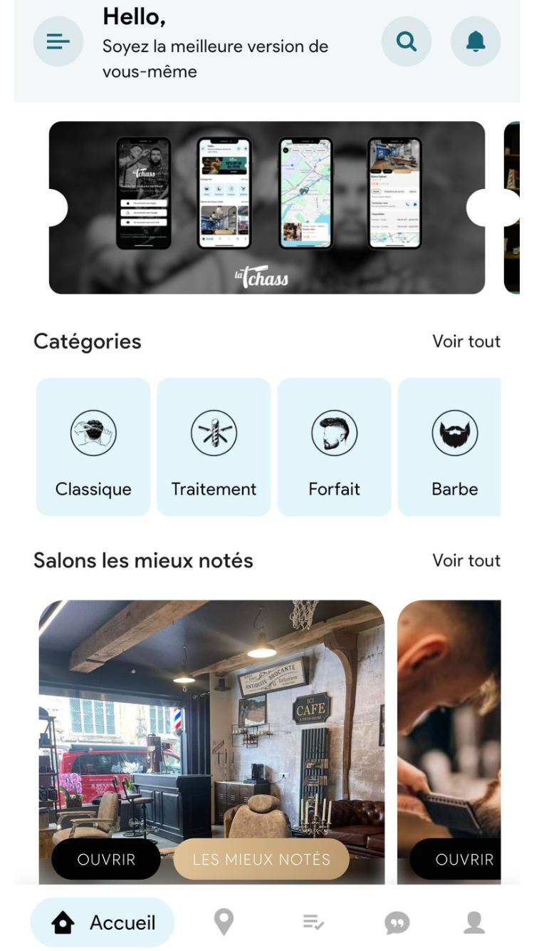 Capture écran Latchass - Accueil